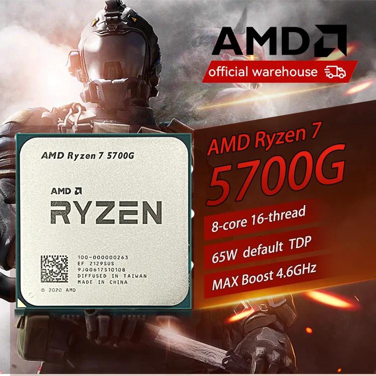 AMD Ryzen 7 5700G μ, PC ̸ӿ  ׷,  8 R7 5700G ũž CPU, 4.6GHz 8-Crore 16-, 100% ǰ